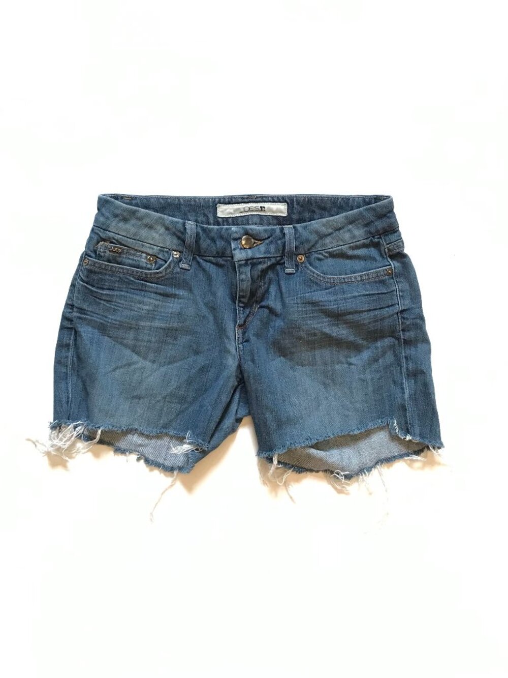 Joe's Jean Cut Off Denim Jean Shorts Womens 27 Blue The Honey Raw Hem 5 Pocket